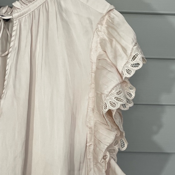 Current Air for Anthropologie Flutter Sleeve Top Size 2X - Picture 4 of 8